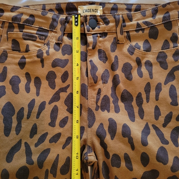 L'agence Leopard Print Skinny Pants Size 28 - Picture 7 of 13